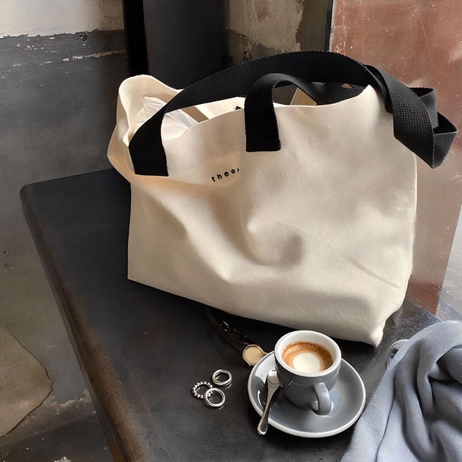 엘쏘 여성용 더이지 캔버스 가방 에코백