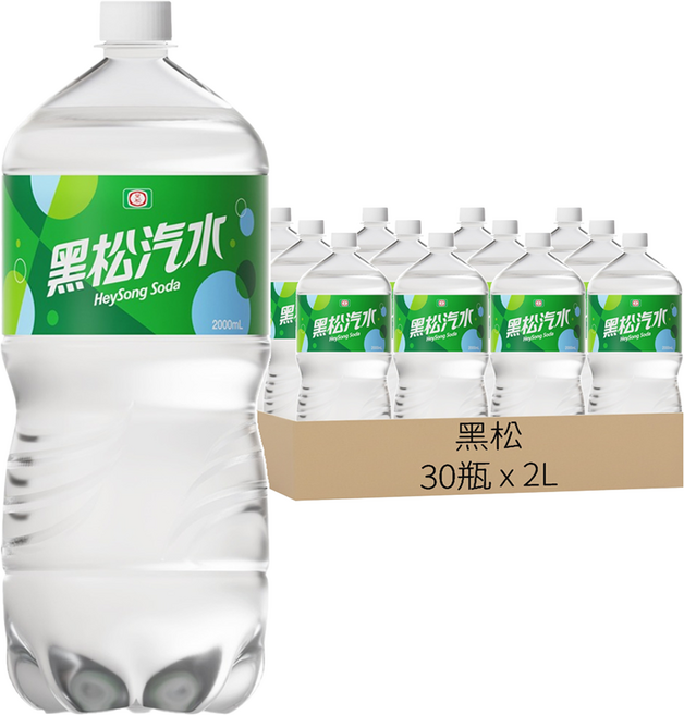 黑松 汽水, 2L, 30瓶