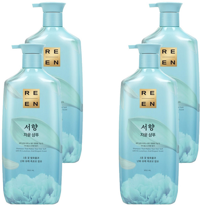 리엔 서향 샴푸, 950ml, 4개