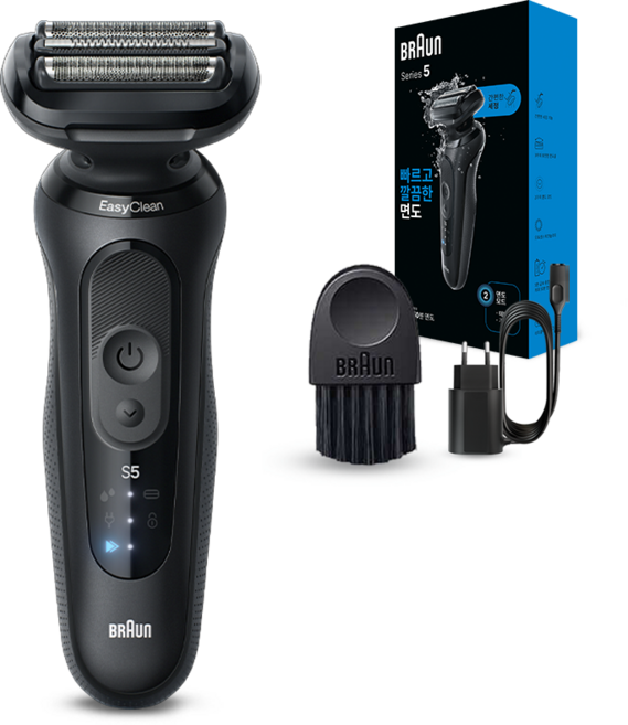 BRAUN 시리즈 5 전기면도기, 52-N1000s, 블랙