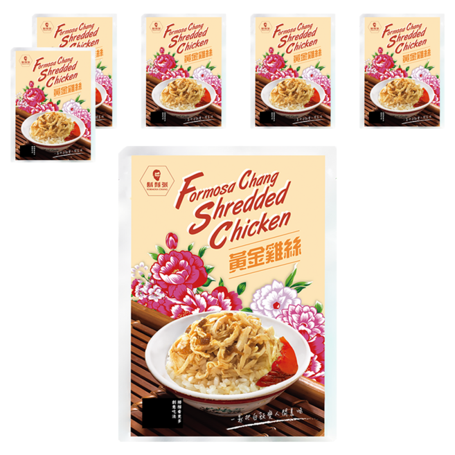 鬍鬚張 黃金雞絲, 300g, 6包