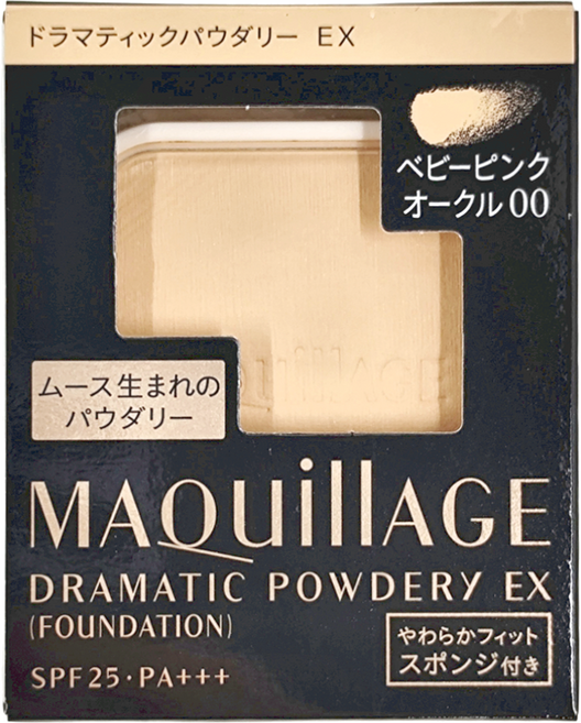 MAQuillAGE 心機彩粧 心機星魅輕羽粉餅UV EX SPF25 PA+++ 附粉撲 9.3g, BP00, 1個