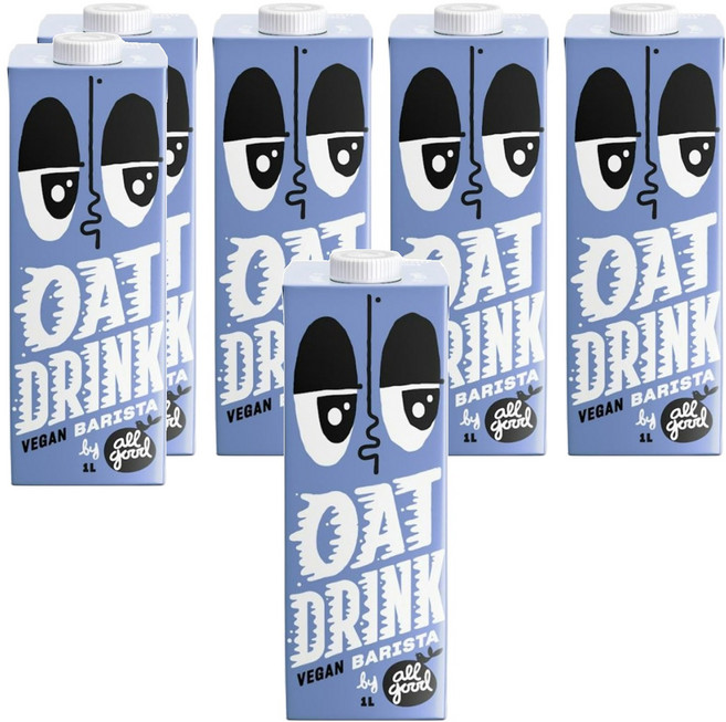 紐西蘭 all good Barista 燕麥飲, 1L, 6個