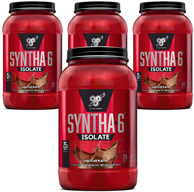신타6 아이솔레이트 초코맛 단백질 파우더, 912g, 4개