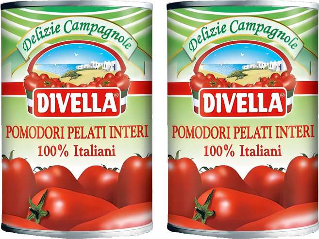 디벨라 홀토마토 통조림, 400g, 2개