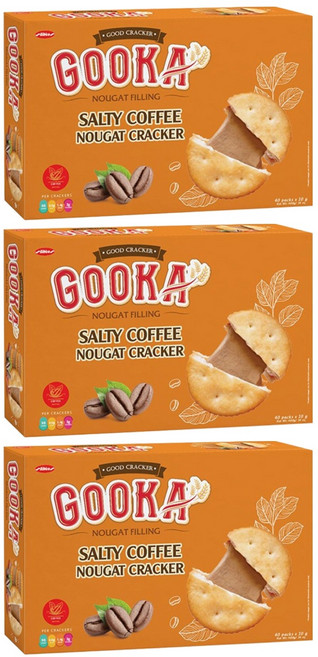 비비카 구카 솔티 커피 누가 크래커, 400g, 3개