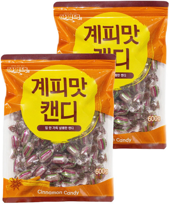 하양댁 계피맛 진한 사탕, 600g, 2개