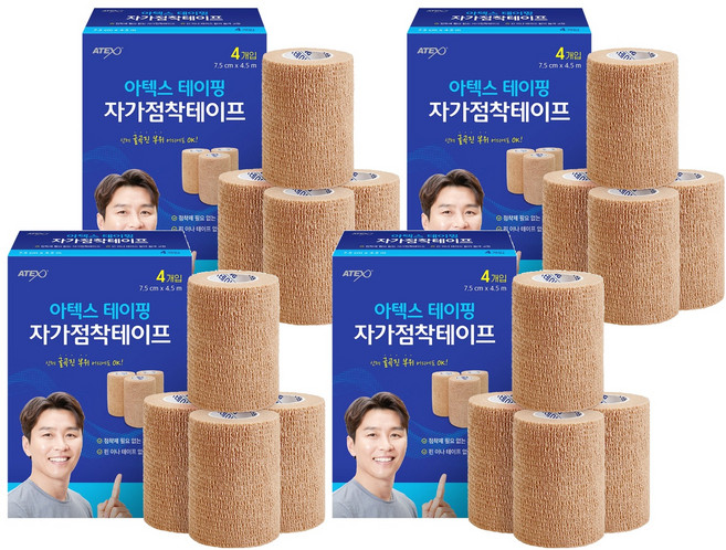 아텍스 테이핑 자가점착 테이프, 1개입, 16개