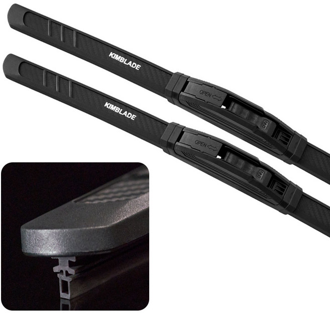 킴블레이드 카본핏 사각날 발수코팅 후크타입 국산차 실리콘 와이퍼 세트, 컨텐츠 참조