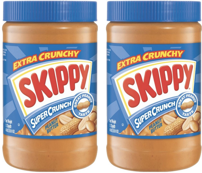 스키피 수퍼크런치 땅콩버터, 1.13kg, 2개