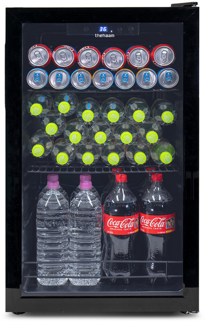 더함 홈바 쇼케이스 냉장고 126L 방문설치, 블랙, R126D1-GI1NM