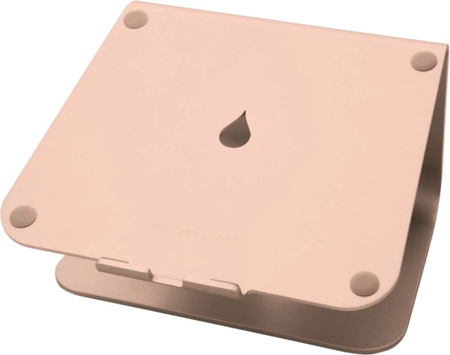 rain design MacBook鋁質筆電散熱架 架高約15公分 人體工學設計 厚實鋁合金一體成型 大面積散熱 提升使用舒適度 保持筆電涼爽, 玫瑰金, 1個