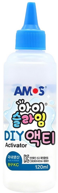 AMOS 阿摩司 兒童史萊姆 DIY 活化劑 120ml, 1個, 透明色