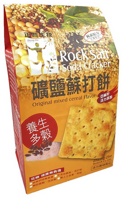 正哲生技 蘇打餅 養生多穀, 380g, 1包