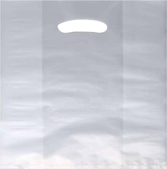 HD塑膠購物袋 中, 1套, 白色