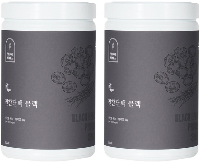 맘메이크 진한단백 블랙, 500g, 2개