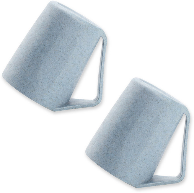 디블릭 물빠짐 거꾸로 양치컵, 블루, 2개