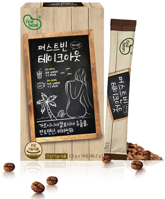 한미양행 퍼스트빈 테이크아웃 커피맛 14p, 46.2g, 1개