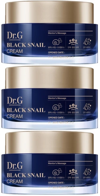 닥터지 블랙 스네일크림, 50ml, 3개 - 쿠팡