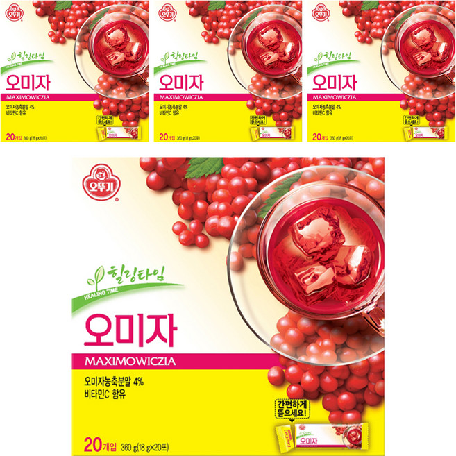 오뚜기 오미자차, 18g, 80개