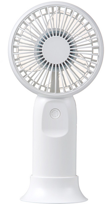 홈플래닛 대용량 보조배터리 겸용 미니 휴대용 선풍기 4000mAH, NBC7117, 화이트
