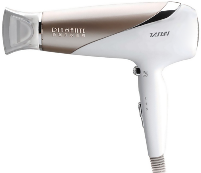 達新牌 負離子吹風機 1200W, TS-601, 白色 + 金色, 1台