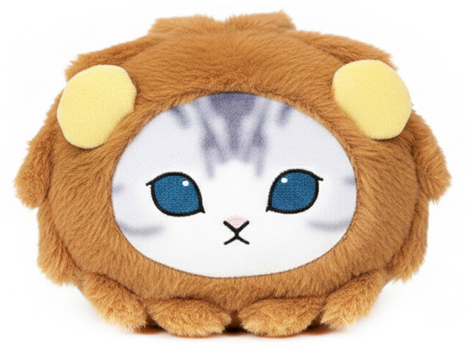 KHTOY 貓福珊迪 動物款頭型玩偶 12吋, 顏色隨機