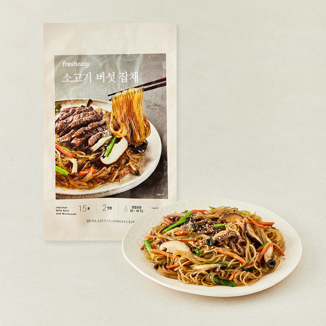 프레시지 소고기버섯잡채 2인분, 285.5g, 1개
