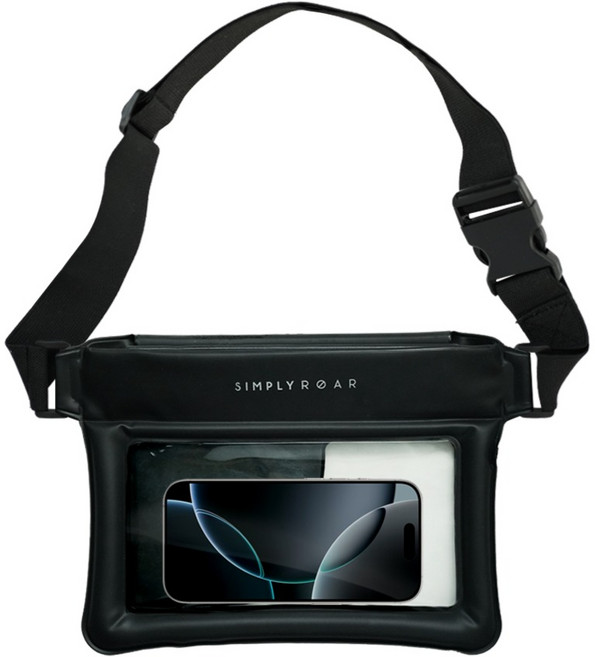 심플리로어 올인원 에어쿠션 스마트폰 방수팩, 블랙, 1개