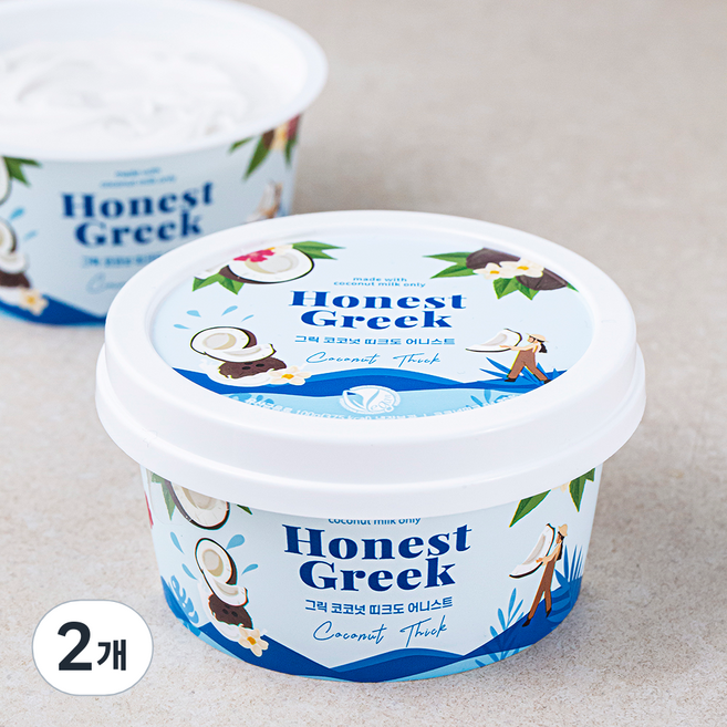 어니스트그릭 코코넛 띠크도 요거트, 100g, 2개
