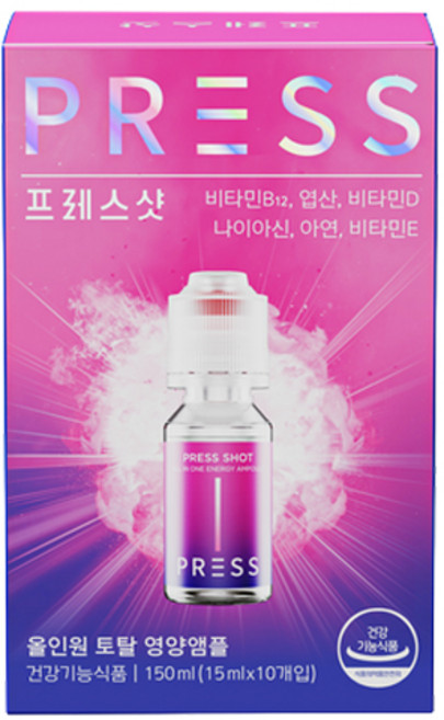 프레스샷 올인원 토탈 영양 앰플 10p, 150ml, 1개