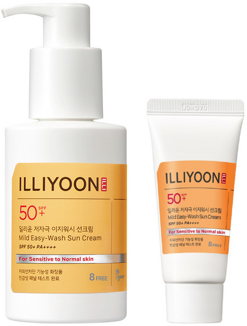 일리윤 저자극 이지워시 선크림 SPF50+ PA++++ 150ml + 30ml 세트, 1개