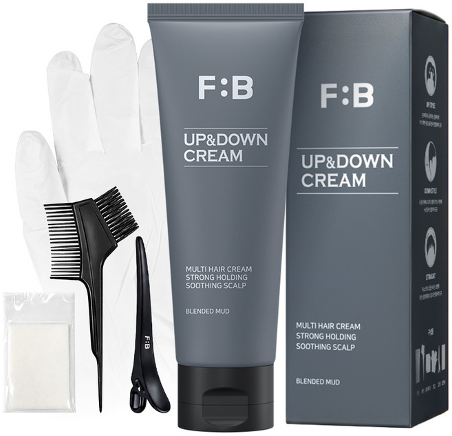 포뷰트 남성용 머드 업 앤 다운 크림 모든모발, 1개, 100ml