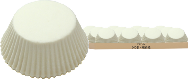 Pimex 特圓油力士 烘焙杯/蛋糕紙模, 透白色, 600個