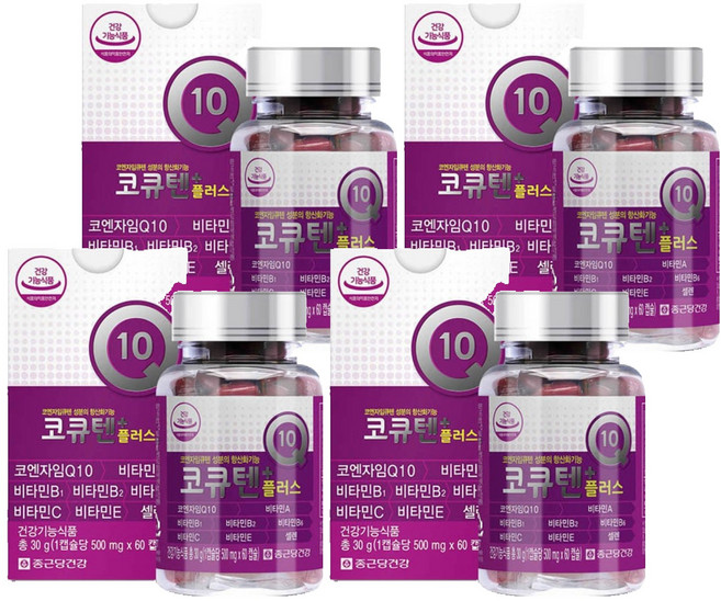 종근당건강 코큐텐 플러스, 60정, 4개