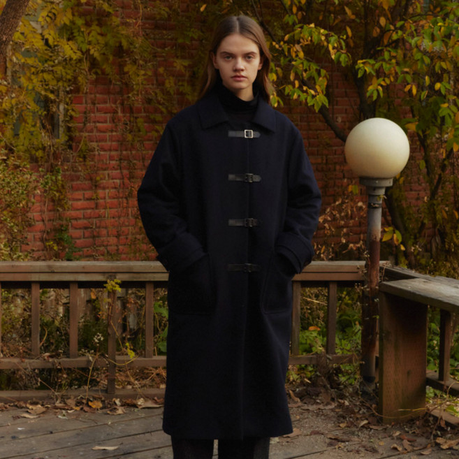 1159스튜디오 A3 LEATHER BELT WOOLCOAT