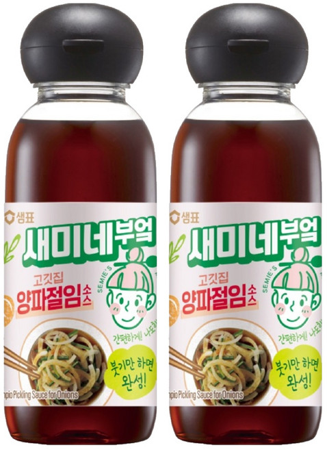 새미네부엌 고깃집 양파절임소스, 360g, 2개