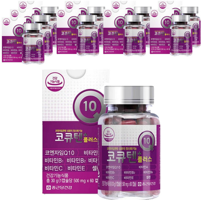 Chong Kun Dang 鍾根堂 輔酶Q10 Plus, 60錠, 10個