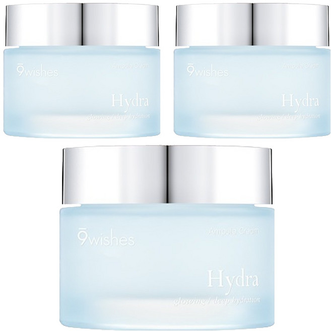 나인위시스 하이드라 앰플 크림, 50ml, 3개