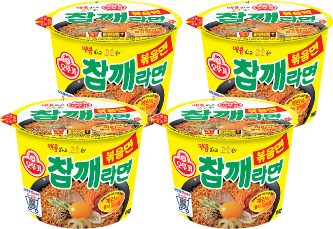 오뚜기 참깨라면 볶음면 110g, 4개