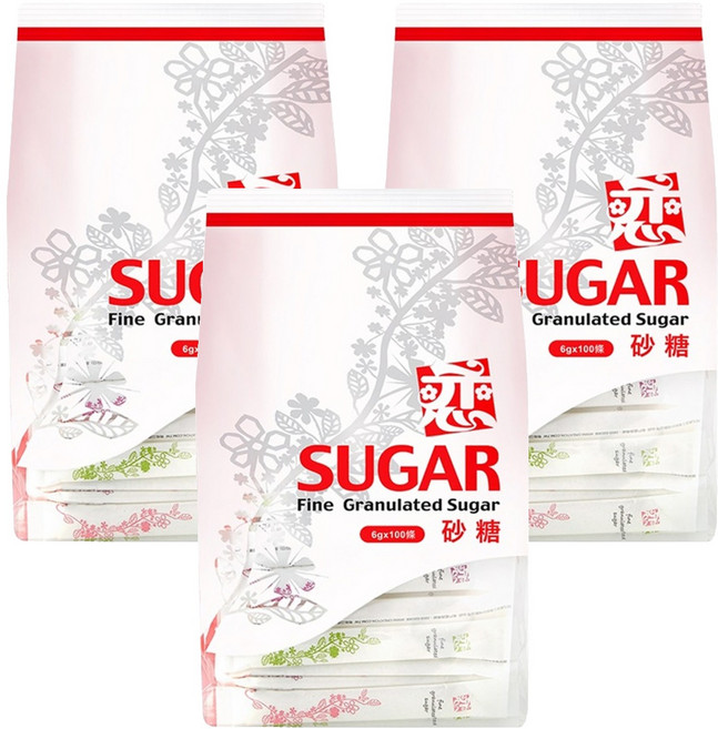 戀 長條砂糖, 600g, 3袋