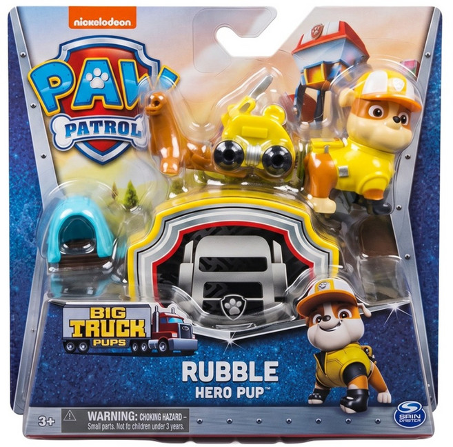 SPIN MASTER PAW PATROL 汪汪隊立大功 狗狗大卡車隊系列動物玩偶組, 小礫+海豹玩偶, 1盒