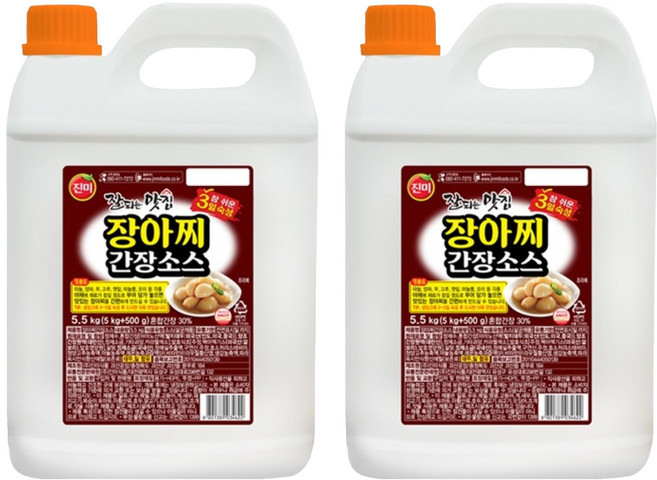 진미 잘되는맛집 장아찌 간장소스, 5.5kg, 2개