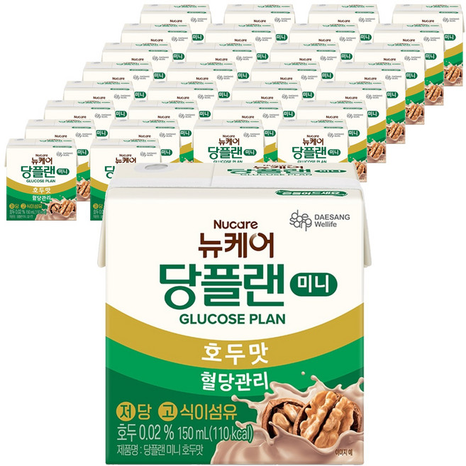 뉴케어 당플랜 미니 호두맛, 150ml, 48개
