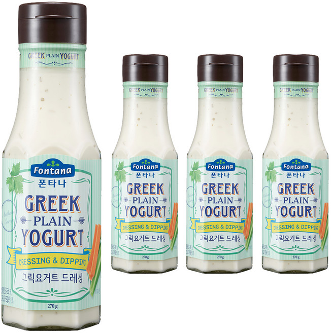 豐塔納希臘酸奶醬, 270g, 4個