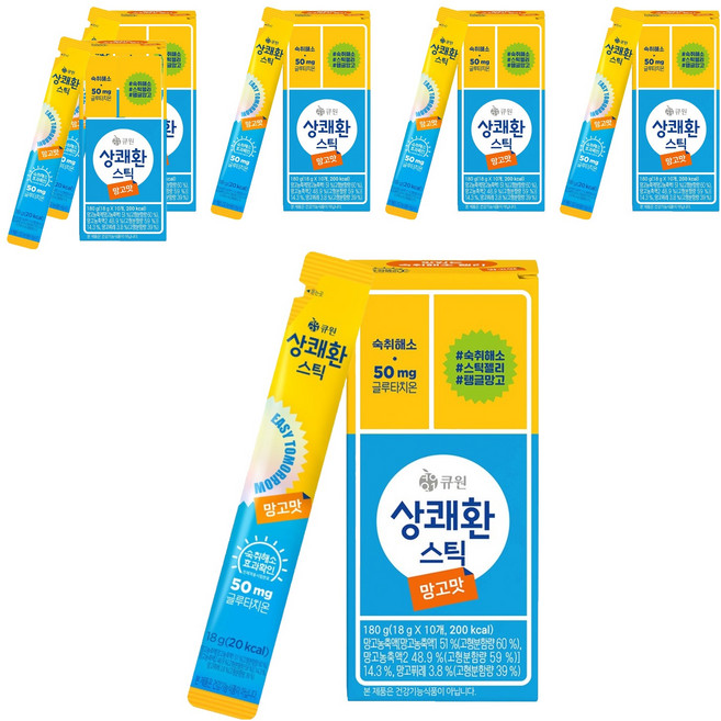 상쾌환 스틱 망고맛, 180g, 6개
