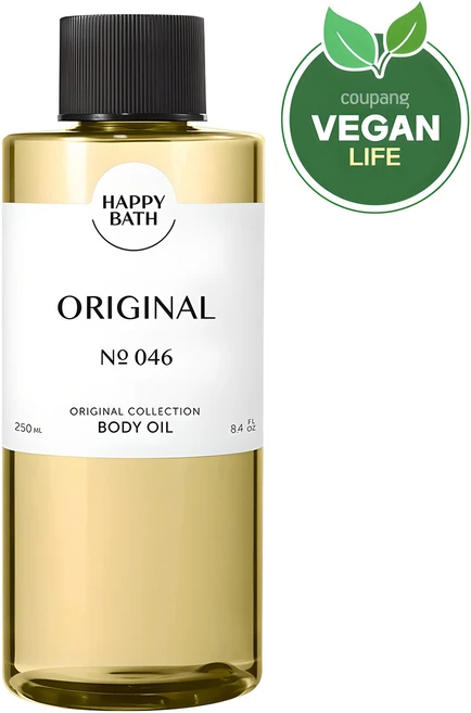 해피바스 오리지널 컬렉션 바디오일 오리지널향, 250ml, 1개 - 쿠팡
