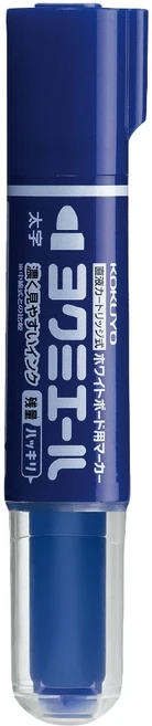 KOKUYO 國譽 容量可視白板筆, 藍色, 1支