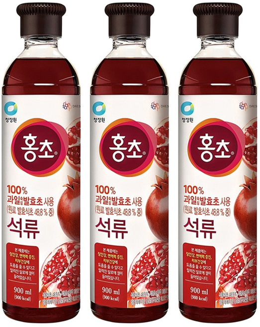 홍초 석류, 900ml, 3개