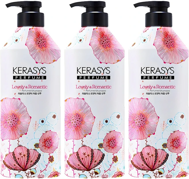 케라시스 퍼퓸 샴푸 러블리 앤 로맨틱향, 980ml, 3개 - 쿠팡
